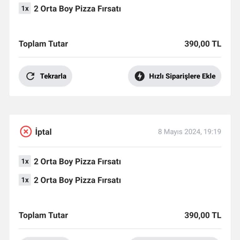 Pizza Hut Sipariş Hüsranı