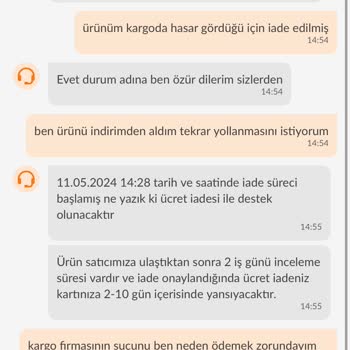 Trendyol Express Hasarlı Kargo İadesi