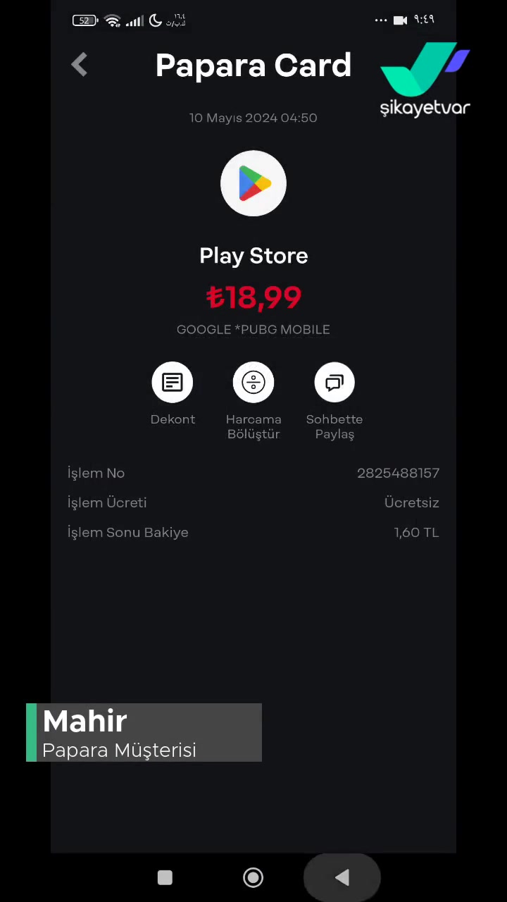Papara Hesap Bakiyesi Yetersiz Uyarısı! videonun kapak resmi