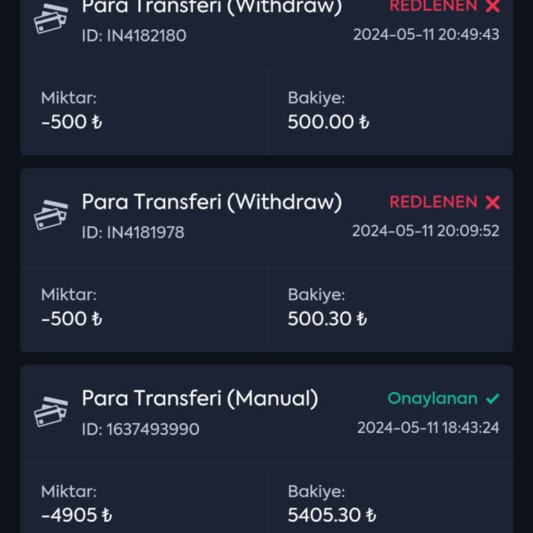 Betmatik 5500 Lira Paramı Vermiyor.