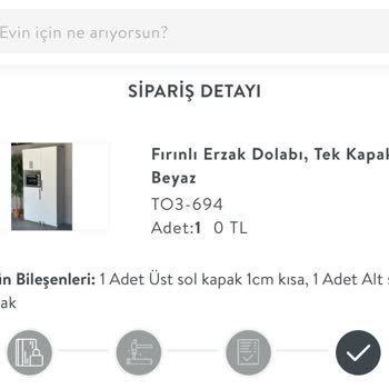 Vivense Hasarlı Dolap Kapağımın Yerine Yeni Kapak Gönderilmiyor