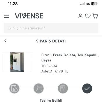 Vivense Hasarlı Dolap Kapağımın Yerine Yeni Kapak Gönderilmiyor