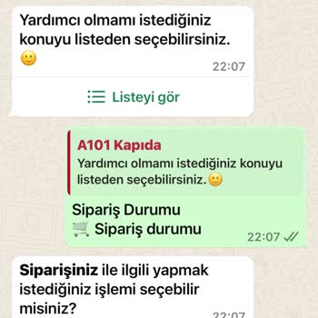 A101 Hoş Olmayan Davranış