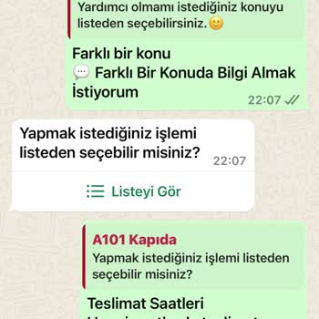 A101 Hoş Olmayan Davranış