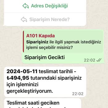 A101 Hoş Olmayan Davranış