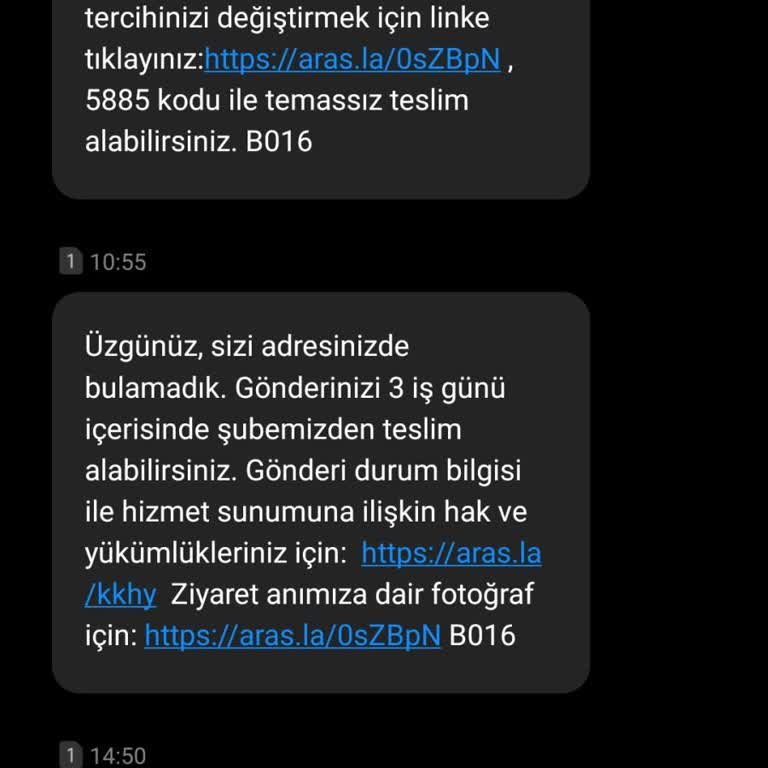 Aras Kargo Beklerken Evde Geldik Yoktunuz Mesajı, El İnsaf