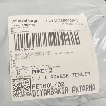 Sürat Kargo Kaybolan Kargom İçin Hala İşlem Yapılmadı