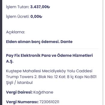 Payfix İşlem İadesi Rızam Dışındaki Havale