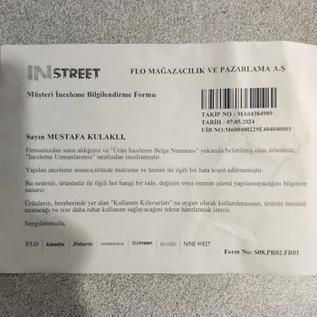 In Street Taban Kaynaklı Hata Bulunamadı Sorunu