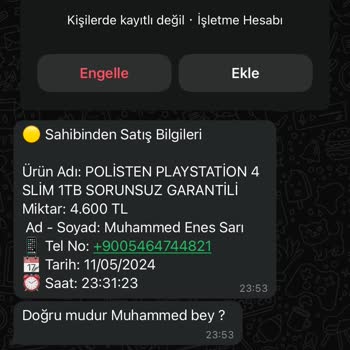 Sahibinden PS4 Satın Alma Mağduriyeti