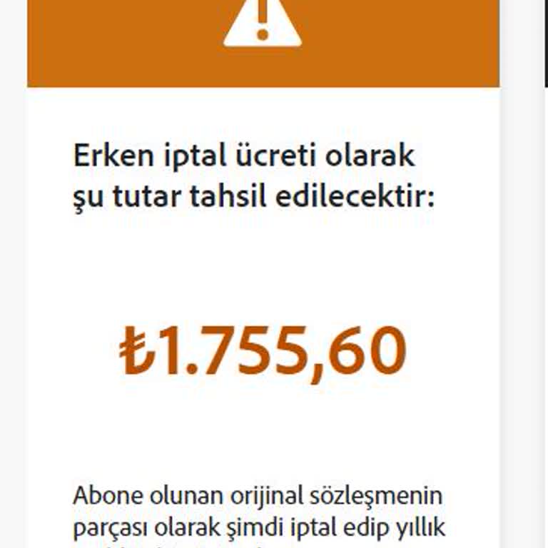 Adobe'nin Cayma Bedeli