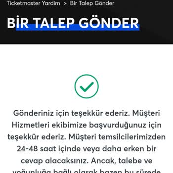 Biletix Biletleri İade Etmedi