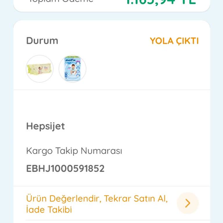 ebebek Kaybolan Kargo Ve Çözülmeyen Süreç