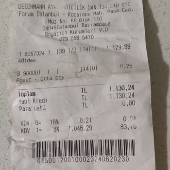 Deichmann Alınan Adidas Ayakkabı Mağduriyeti