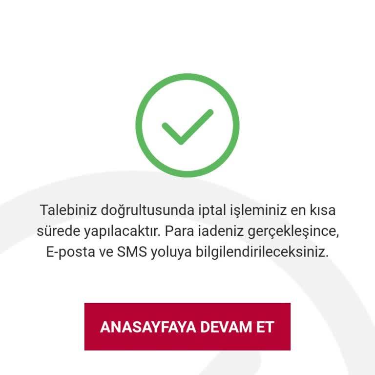 Pierre Cardin Giyim İptal Talebi Oluşmasına Rağmen İptal Olmayan Ürün
