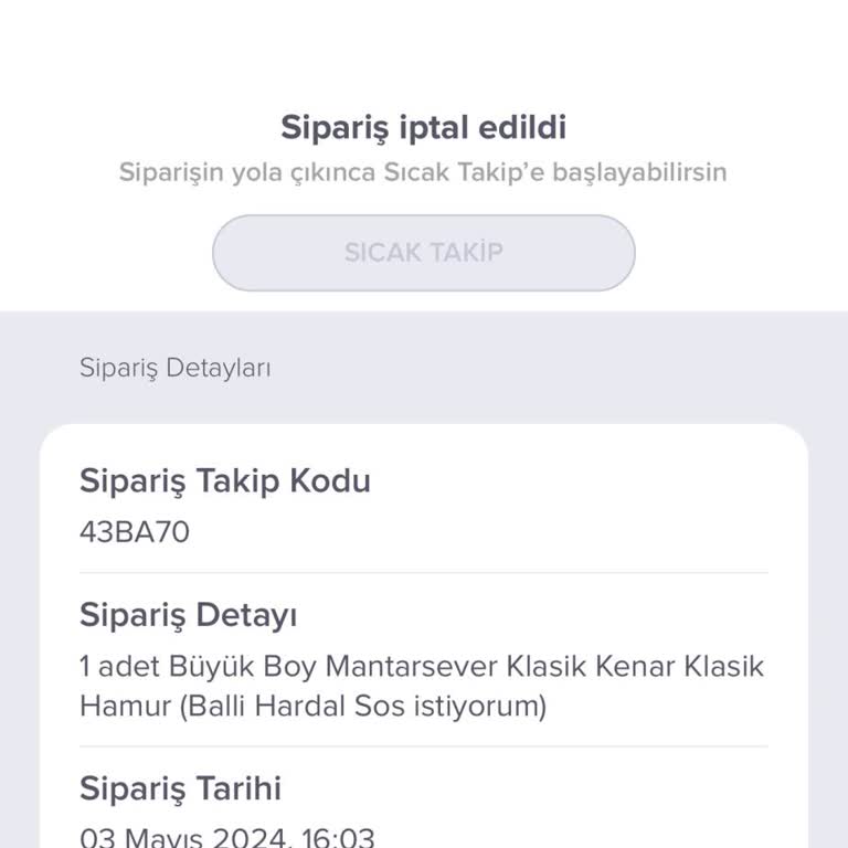 Domino's Pizza Param İade Edilmedi