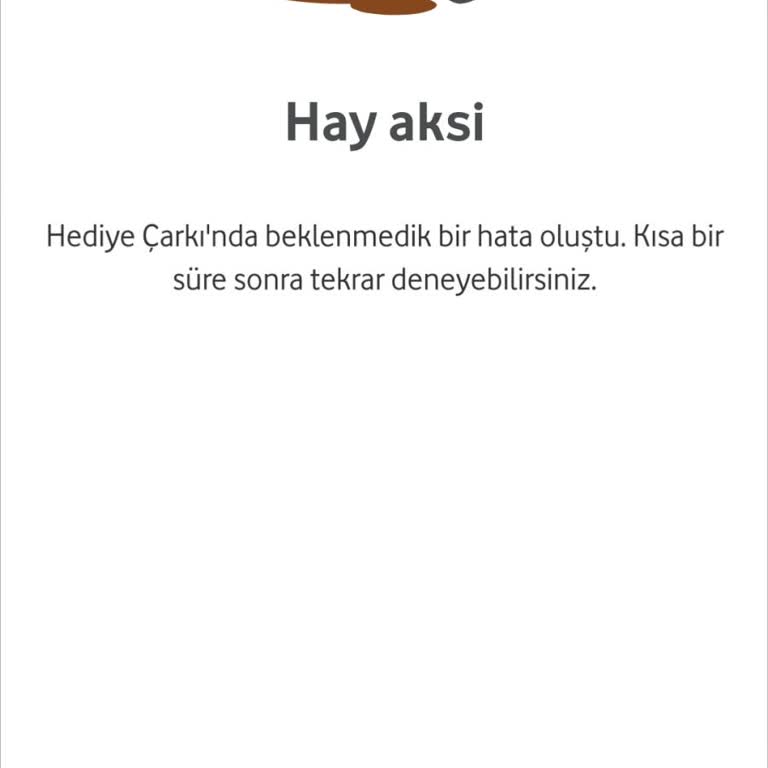 Vodafone Çark Sorunumun Giderilmesini Rica Ediyorum