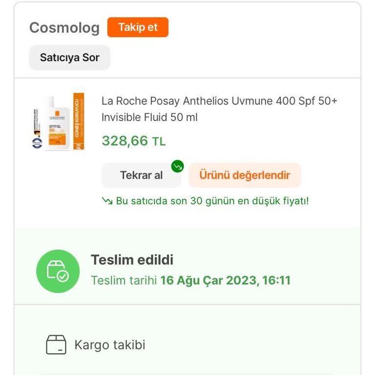 Hepsiburada Da Satıcının Sahte La Roche Ürün Satması