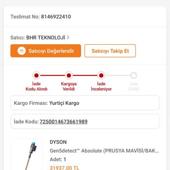 Trendyol Bhr Teknoloji Dyson Süpürge