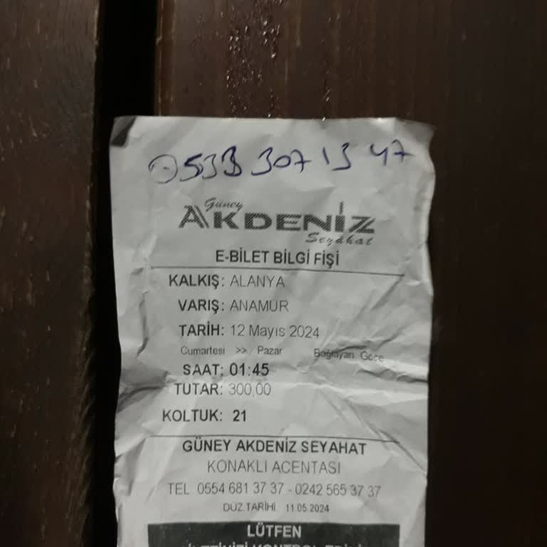 Güney Akdeniz Seyahat Gecikme Ve İlgisizlik: Gece Yolculuğu Hayal Kırıklığı