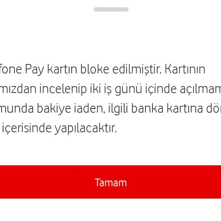 Vodafone Pay Kartı Bir Türlü Kullanamıyorum