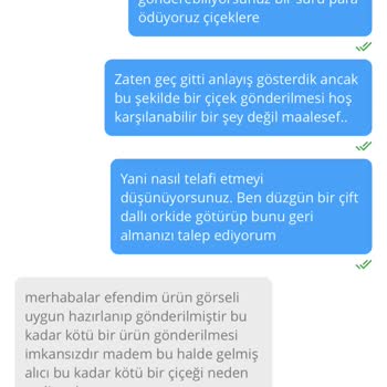 Çiçek Sepeti Solmuş Ürün Teslimatı Mağduriyeti