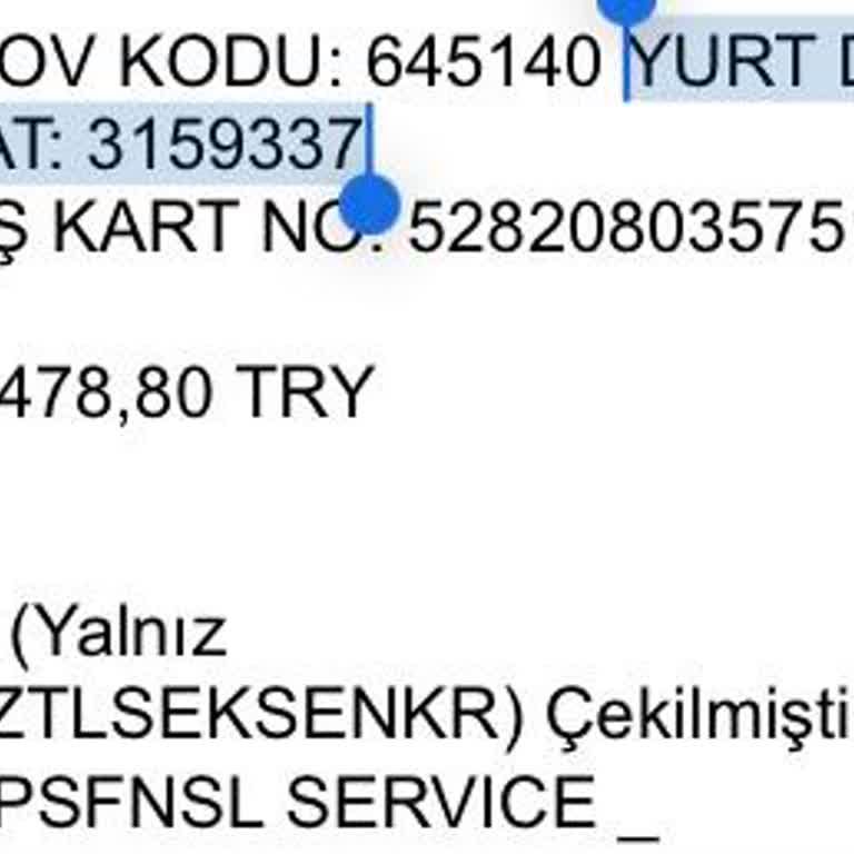 Ziraat Bankası Yurt Dışı Alışveriş Şahsıma Ait Olmayan Harcama