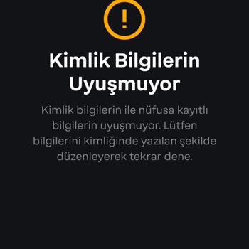 Papara Kimlik Onaylama Hatası Veriyor