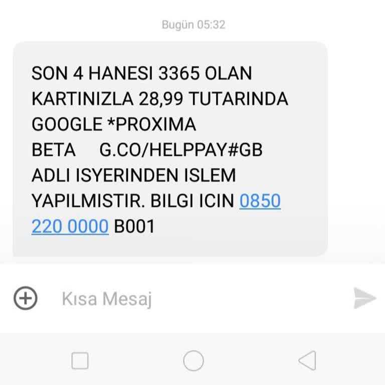 Google Play Hesabımdan Bilgim Dışı Para Çekilmiş