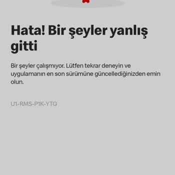 McDonald's Uygulaması Çalışmıyor Sürekli Hata Veriyor Firma İlgisiz