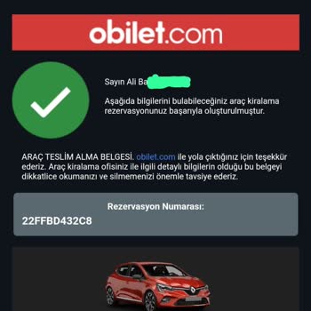 Obilet Araç Kiralama Mağduriyeti