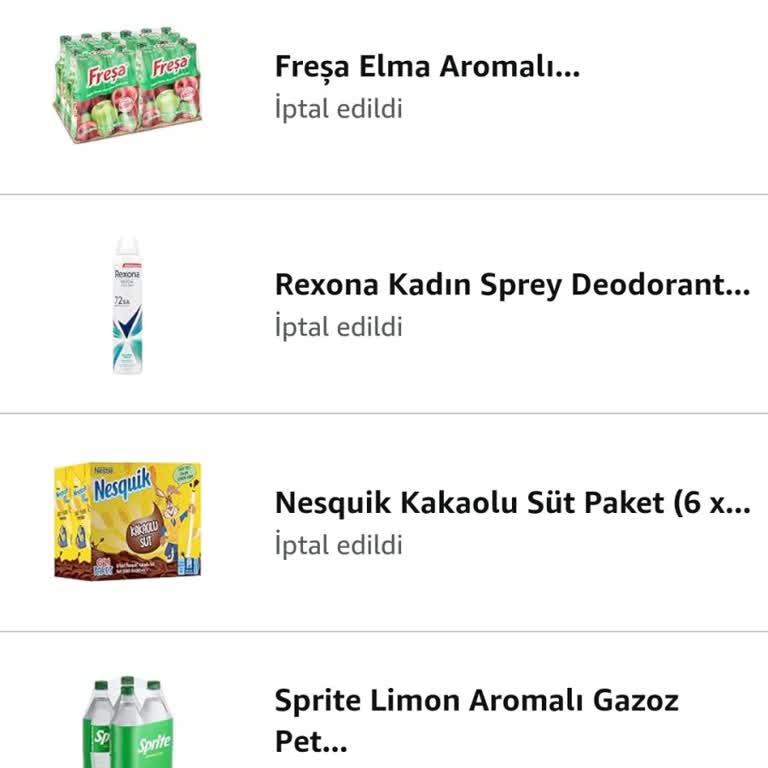 Amazon Siparişlerimi İptal Etme