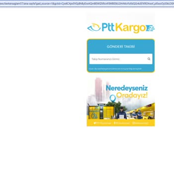 PTT Kargo Takip - Sahte Site - Https://pttskarsgoo.net