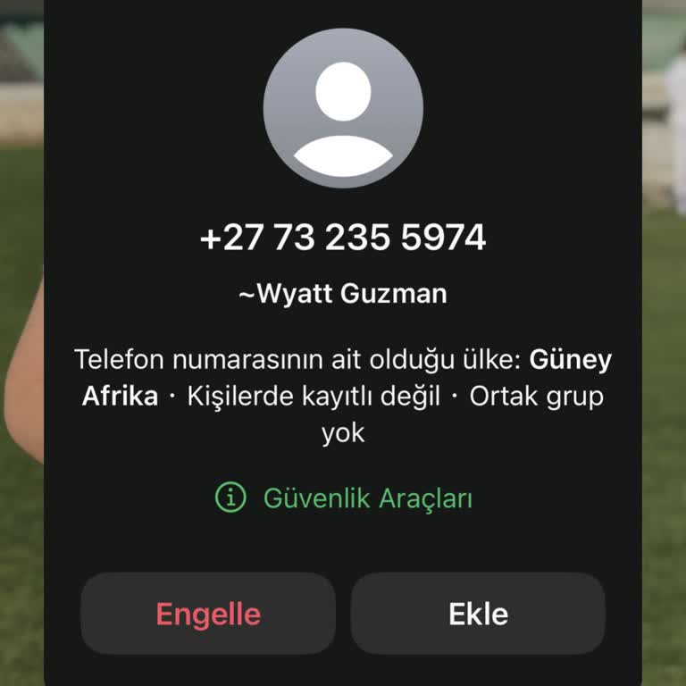 WhatsApp Sorumluluk Kabul Etmiyorum