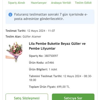 Çiçek Sepeti Çiçekleri Eksik Ve Solmuş Gönderiyor