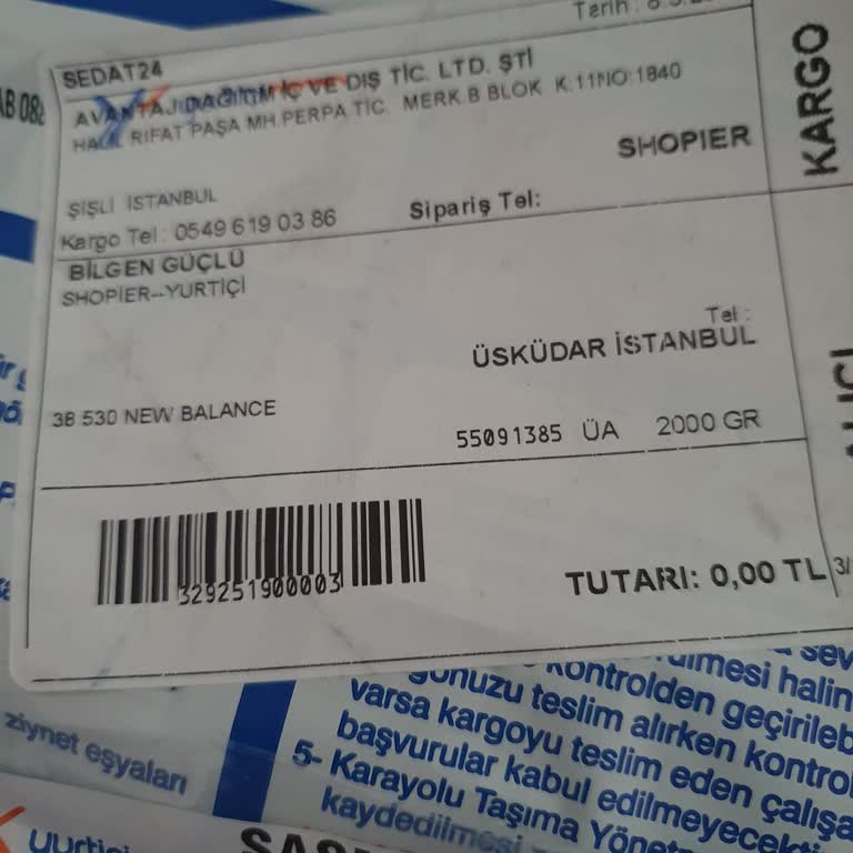 Sneakerslife.tr İade Kodu Oluşturma