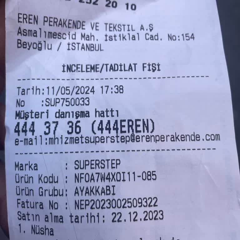 House of Superstep Kusurlu Ürünün Değiştirilmemesi