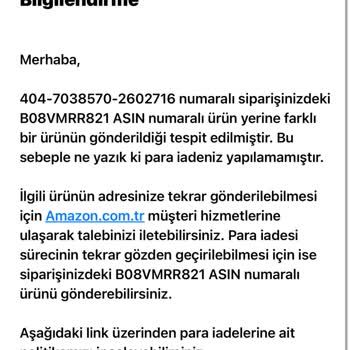 Amazon Sent The Wrong Product. Does Not Refund Money
