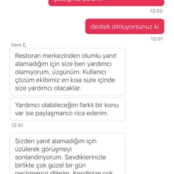 Yemek Sepeti İade