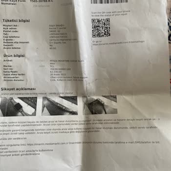 Media Markt'ta 108 Gün Süren Saat Tamir Serüveni