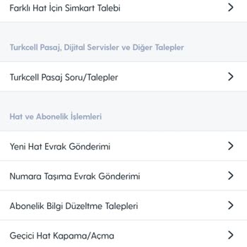 Turkcell'e Talep İletemiyorum, Uygun Başlık Yok.