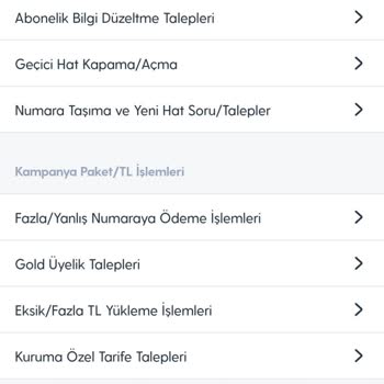 Turkcell'e Talep İletemiyorum, Uygun Başlık Yok.