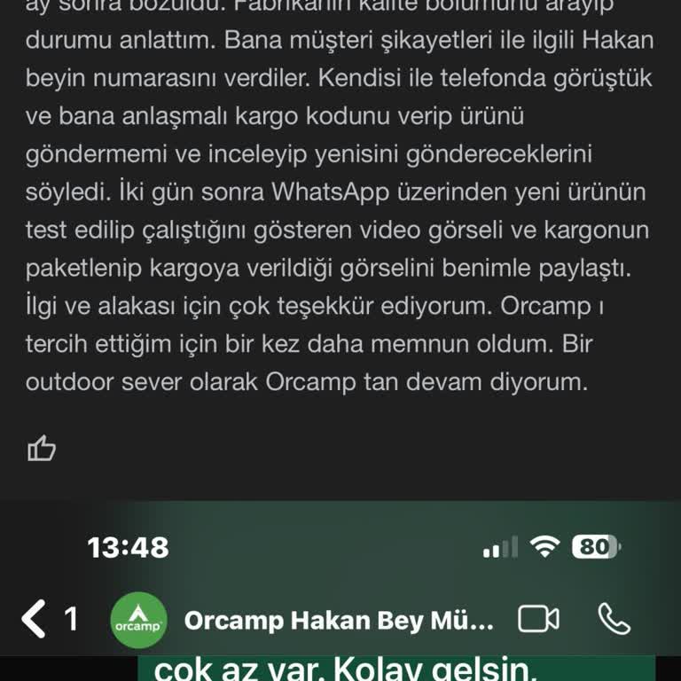 Orcamp Pürmüz Çakmak Arızası