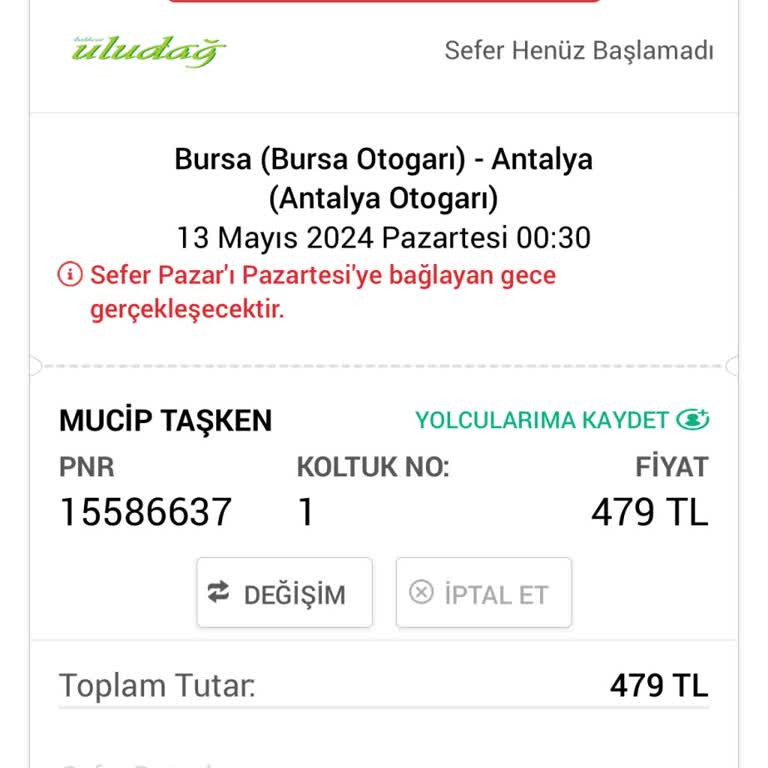 Obilet Online Bilet İptal Sürecinde Mağduriyet