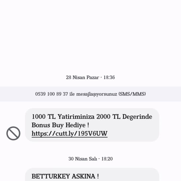 Betturkey Yasadışı Bahis Mesajlarına Son Verin!