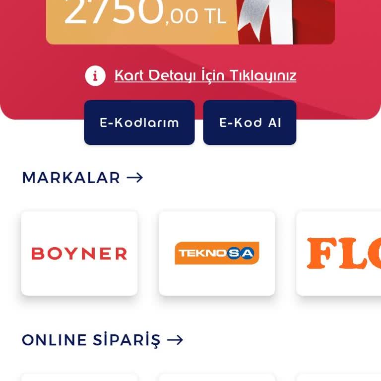 Ticket Compliments Edenred Kart