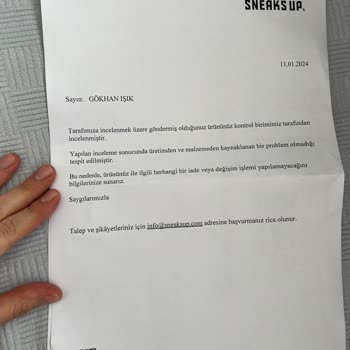 Sneaks Up Ayıplı Mal Ve Geri İade Olmaması!