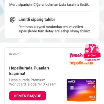 Yemeksepeti'nden Verdiğim Siparişi İptal Edemiyorum.