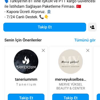 TR. Paketlemeacentasii (Instagram) Şikayetçiyim