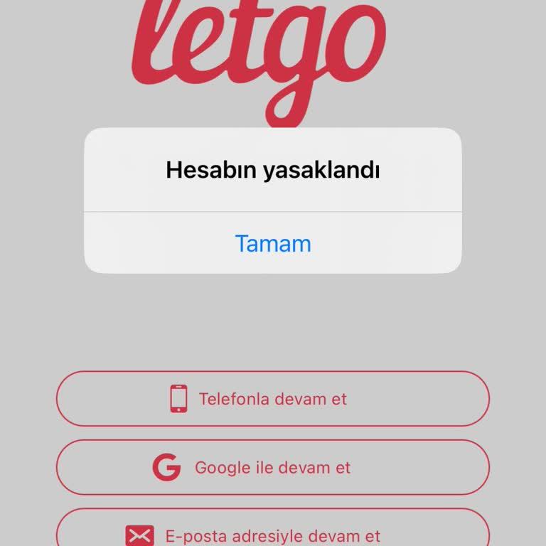 Letgo Tam Satış Yapacakken Hesabımı Yasakladı